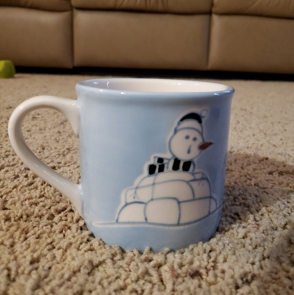 Snowman Eddie Bauer Coffee Cup - Picture 3 of 5